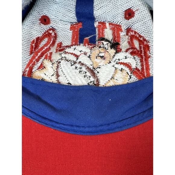 Vintage Buffalo Bills Fred Flintsone Embroidered Snapback Baseball Cap Hat NFL - Picture 9 of 10